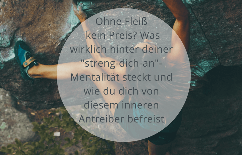 sich-anstrengen