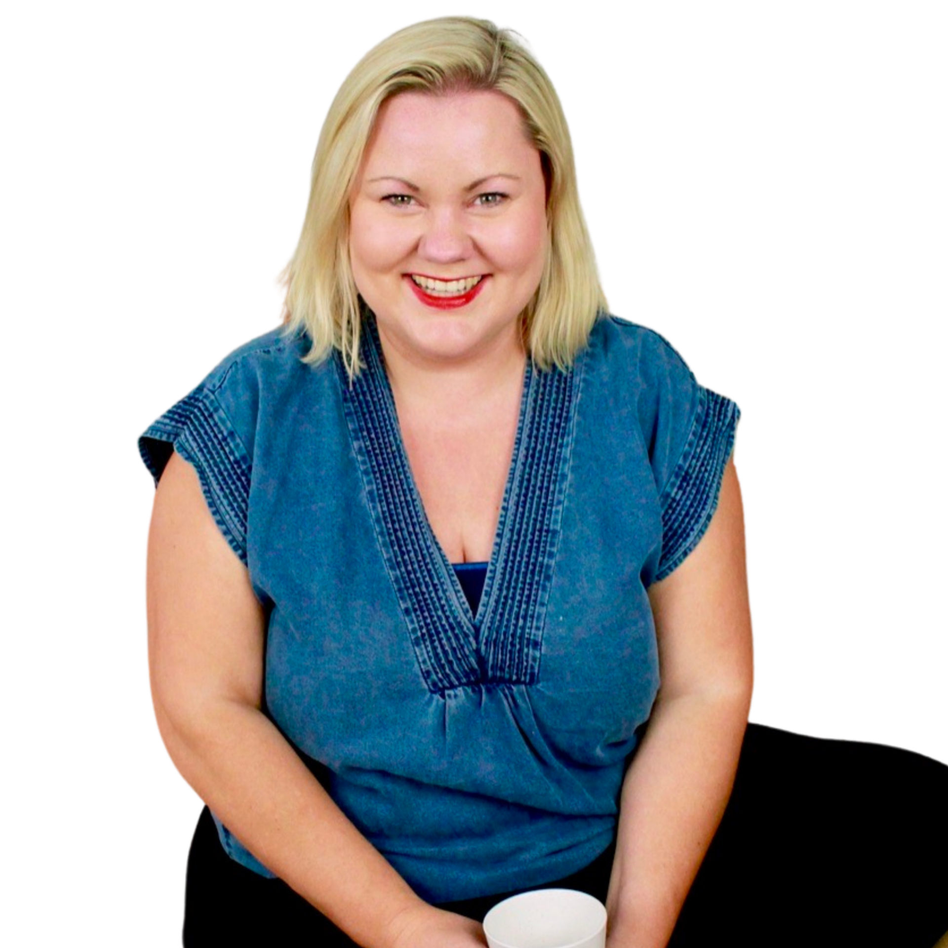 Ulrike im blauen Shirt