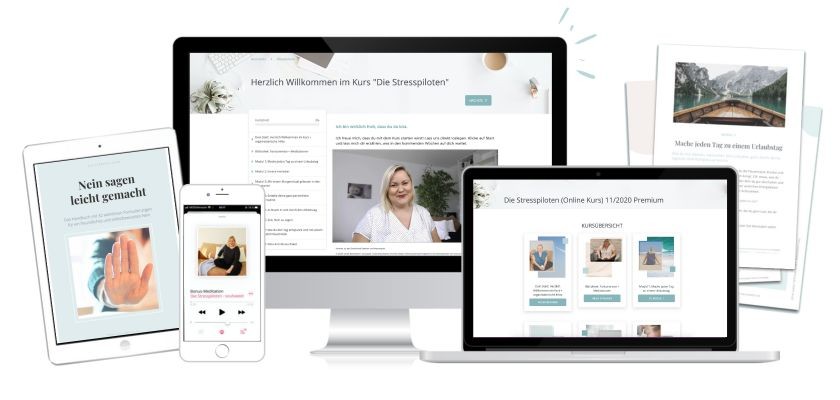 Stresspiloten Mockup mit Boni